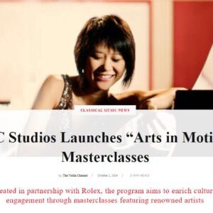 BBC與勞力士合作推出音樂大師班節目《Arts in Motion🌹》