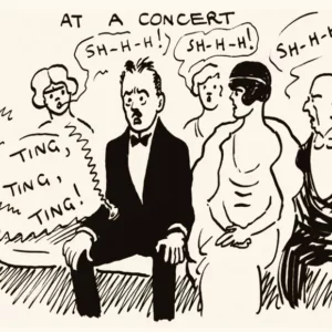 「1919年在音樂廳被手機干擾？」百年前的準確預測，留下了會心一笑的插圖…