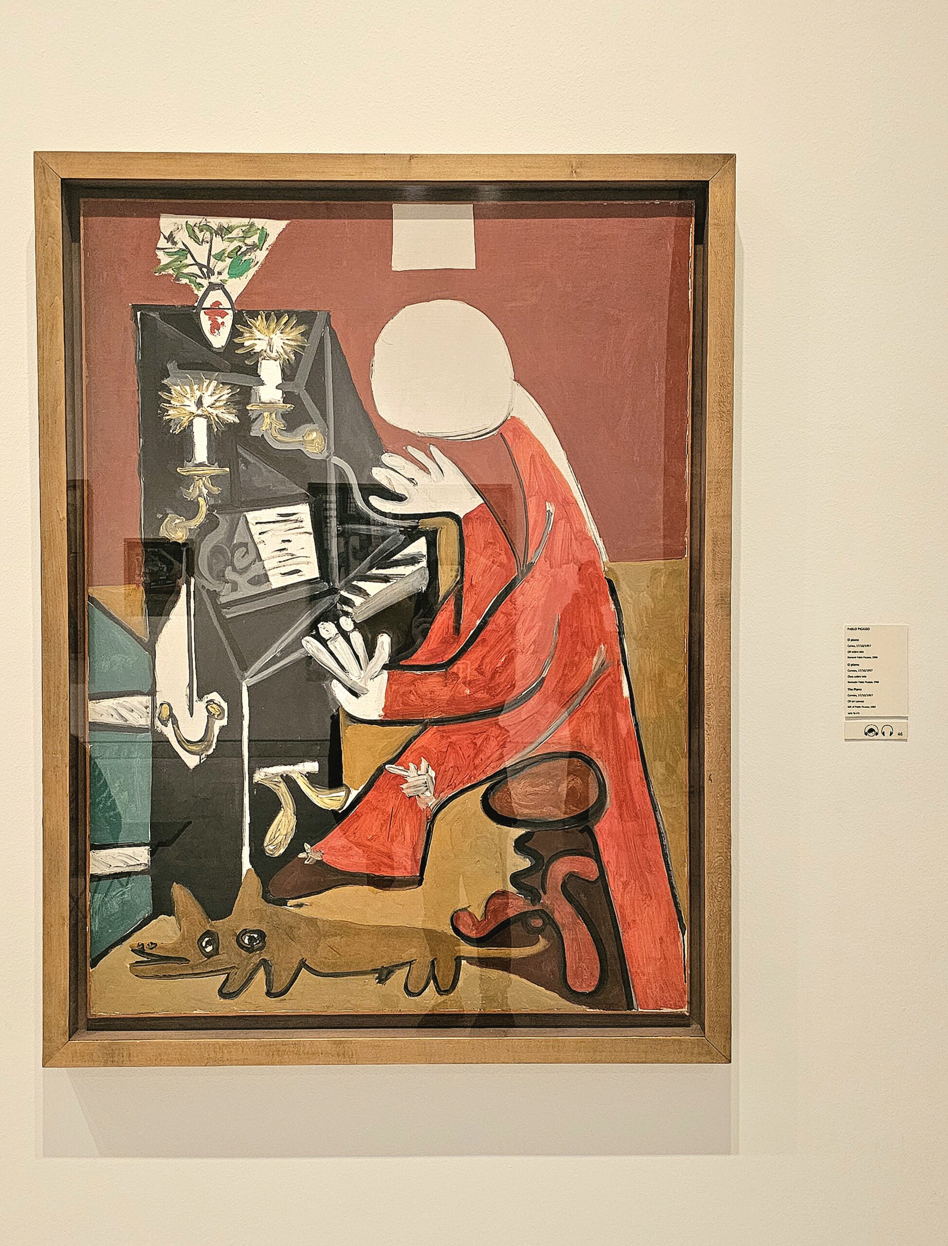 畢卡索筆下的鋼琴世界：《鋼琴 El piano》（1957）