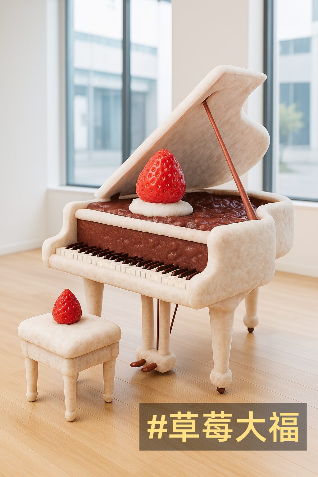 「鋼琴好香，真想把它吃掉！！」