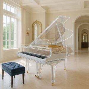 水晶鋼琴真的是水晶做的？明星、豪宅、舞台必備的透明鋼琴，到底是什麼材質？
